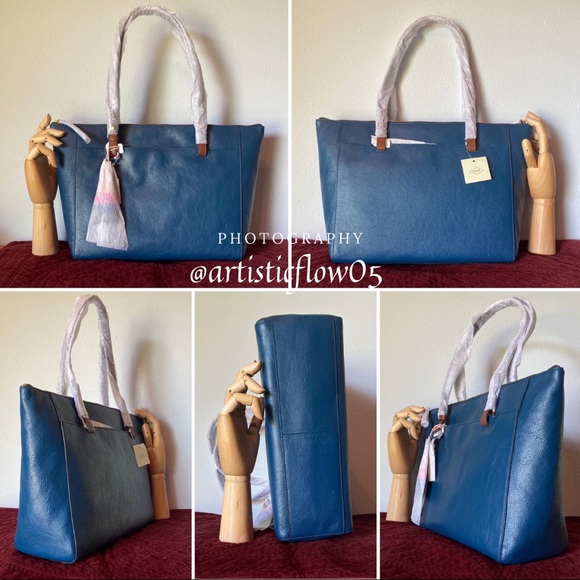 NEW! Fossil Leather 4 Piece Matching Twilight Set! - Picture 11 of 14